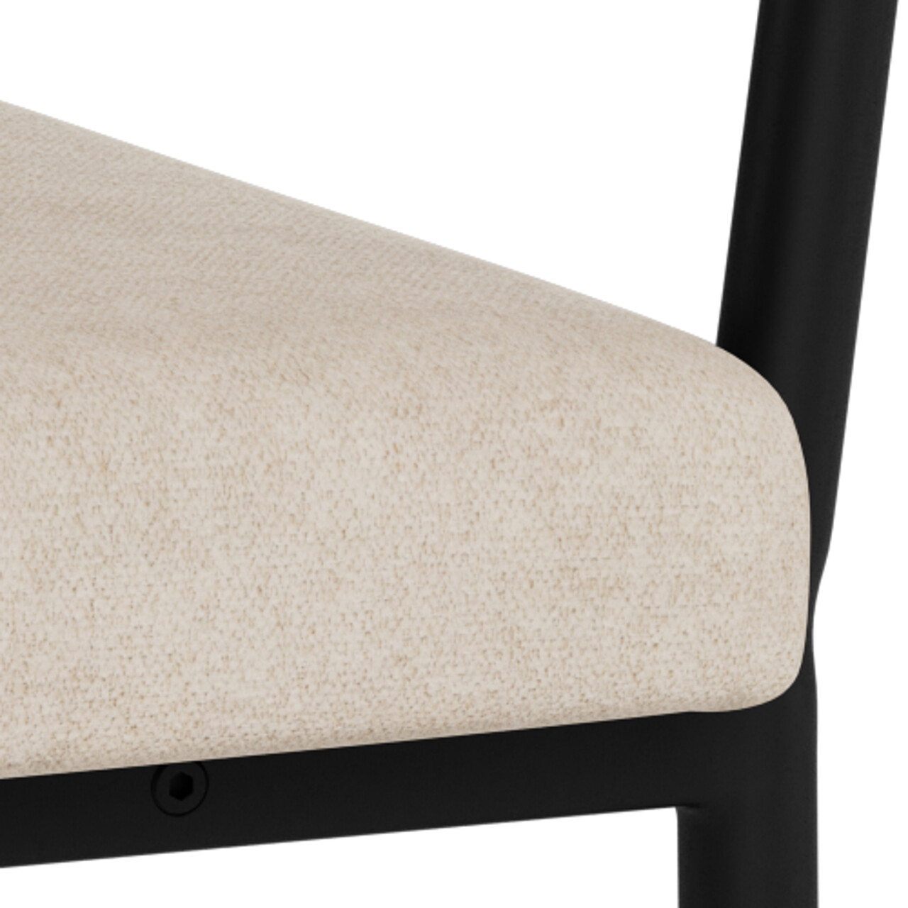 Scaun Vivi, Actona, 56x53x78 cm, poliester/otel, bej nisip - view 7