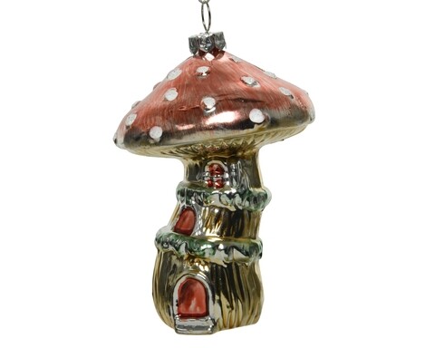 Glob Mushroom, Decoris, 7x10.5 cm, plastic, multicolor
