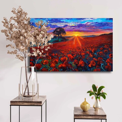 Tablou decorativ, 4570nisc-014, canvas, lemn, multicolor