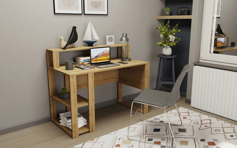 Birou, retricy, queens, 120x59.6x95.2 cm, pal, stejar