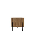 Comoda TV Haga, Homla, 140x40x44 cm, MDF/metal, natur