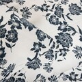 Lenjerie de pat Floral Hamptons, Homla, 160x200 cm, bumbac, alb/negru