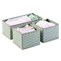 Set 3 organizatoare pentru dulap Axis Chevron, iDesign, 29x14x10 cm