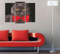 Set 3 tablouri decorative, UC57, Canvas, 45 x 20 cm, Multicolor