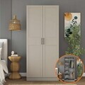 Dulap pentru haine, Hanah Home, BA291, 90x210x57.5 cm, Gresie