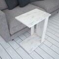 Masuta, Comforty, Pasific C Sehpa, 30x61x43 cm, Alb/Negru
