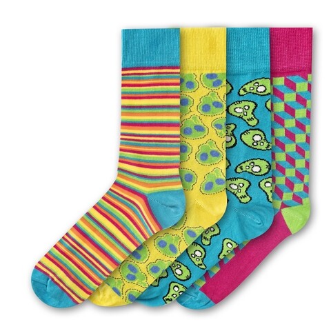 Set 4 perechi sosete barbati, Funky Steps, FSB309, marimea 40-46 Funky Steps