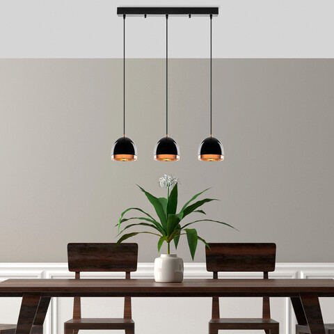 Lustra, Fulgor, 942FLG1480, Metal, Negru