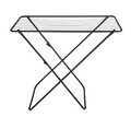 Uscator rufe pliabil Solo Champion, Wenko, 103x54x87 cm, metal/polietilena, negru