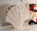 Vaza decorativa Perly, Mauro Ferretti, 35.5x11.5x27 cm, ceramica, perla