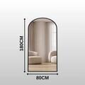 Oglinda Cheval, Hanah Home, Oval 80x180, 80x180x1.5 cm, Negru