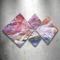 Set 4 tablouri decorative, 4MDF560238, MDF, Imprimat UV, Multicolor