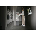 Cos de rufe stivuibil, Brabantia, Linn, 35 L, 37x32x44.5 cm, textil, negru piper