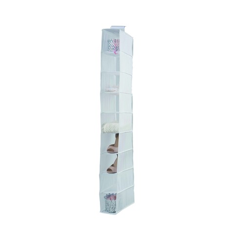 Organizator incaltaminte, Compactor, Milky, 30 x 15 x 128 cm, PEVA