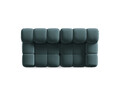 Canapea modulara 2 locuri, Bellis-51, Micadoni Home, 188x94x70 cm, catifea, turcoaz