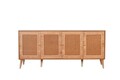 Consola, Wolina, Jüt, 180x81x41 cm, PAL, Stejar