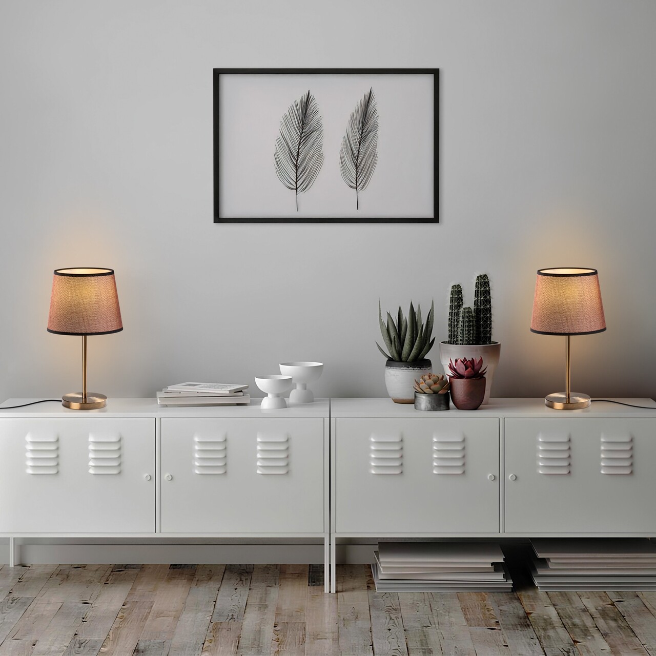 Set de lămpi de masă, Opviq, 892OPV2231, Maro antichizat - imagine 3