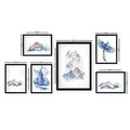 Set 6 tablouri decorative, SET_0100, Lulu, 24x29 cm/24x44 cm, plastic