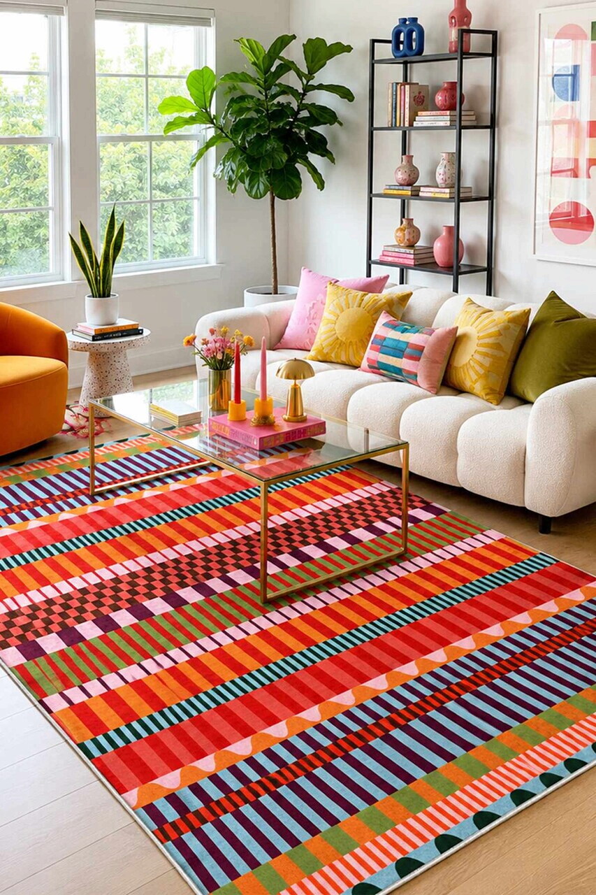 Covor, Cadrey, 80x200 cm, Multicolor - Imagine 5