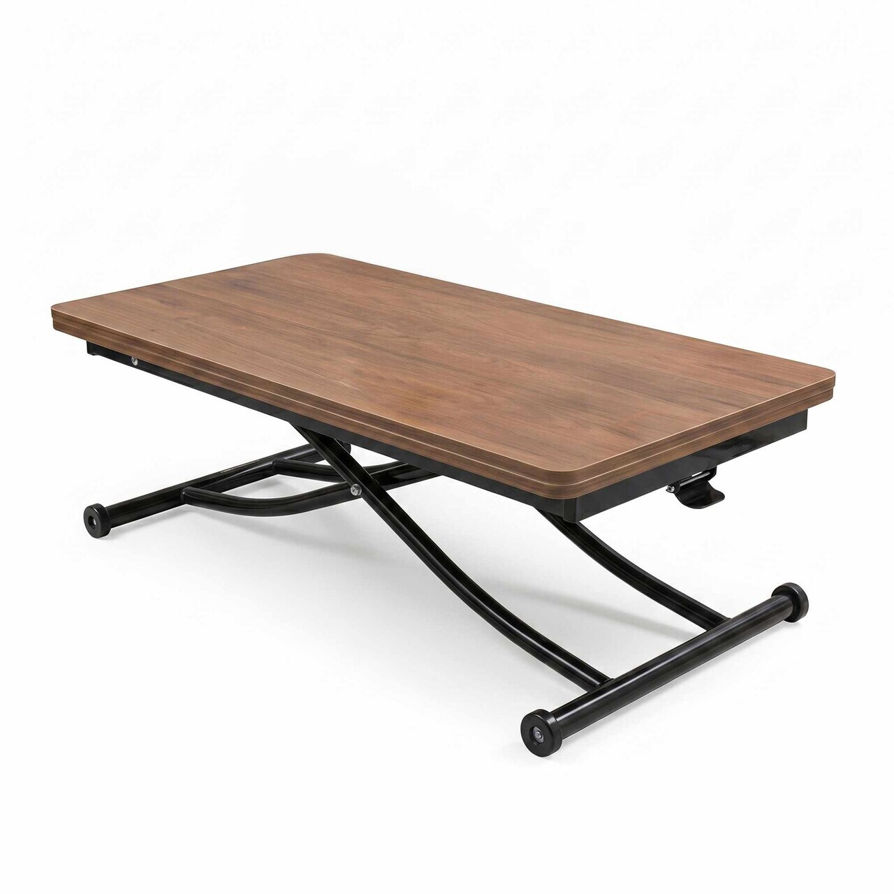Masuta de cafea, Hanah Home, Juppo Int, MDF, Nuc / Negru — imaginea 5