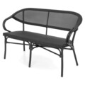 Bancheta pentru exterior, Café, 130 x 57 x 83 cm, negru