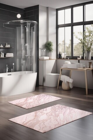 Set covorase de baie, Cartwright, CT-5034, Poliester, Multicolor