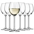 Set 6 pahare pentru vin alb, Krosno, Venezia, 250 ml, sticla cristal