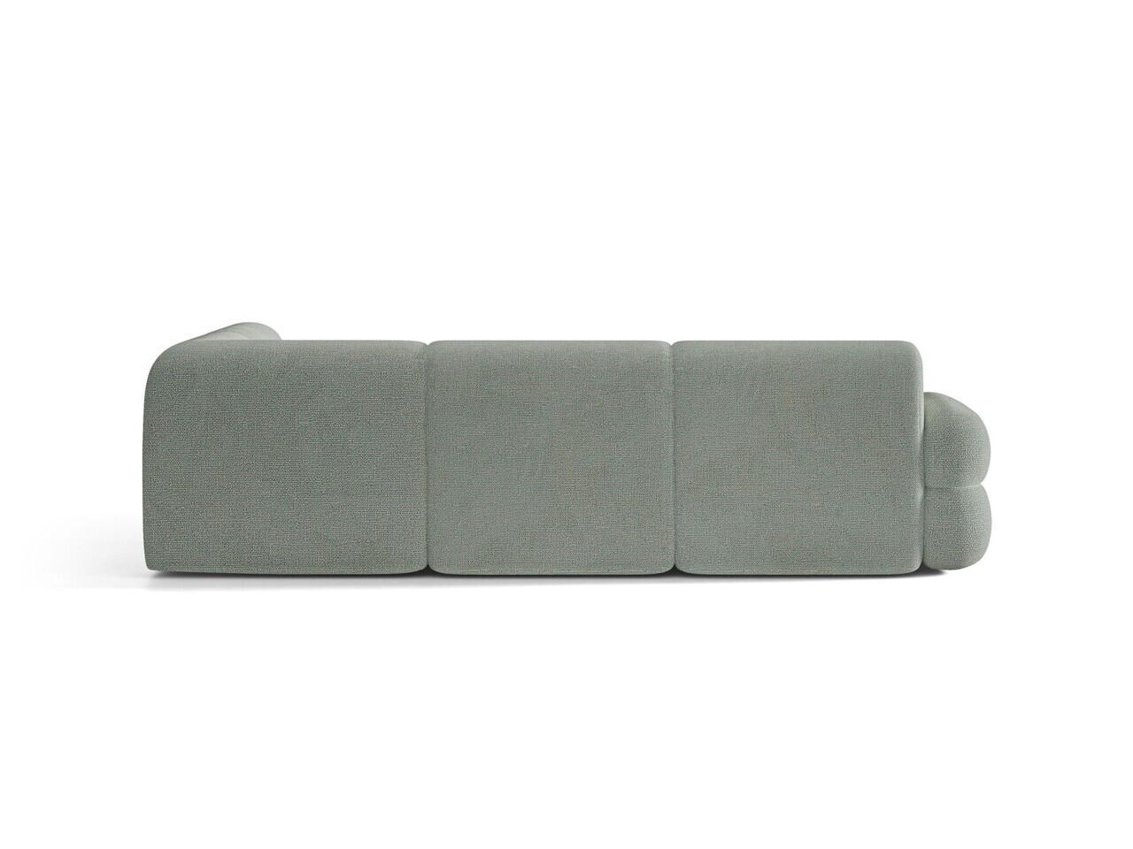 Coltar dreapta 5 locuri, Neo, Micadoni Home, 295x210x83 cm, tesatura Chenille Silencio, albastru muted — imaginea 2