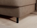 Coltar extensibil dreapta 4 locuri ELTAP, RT-20TOS, Berrto, 306x165x100 cm, lemn/poliester, maro deschis