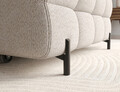 Coltar extensibil dreapta 3 locuri ELTAP, RT-18ROY, Felro, 285x181x93 cm, lemn/poliester, bej