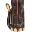 Decoratiune, Cat, Creaciones Meng, 60 cm, lemn de arbore de matase, multicolor