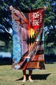 Prosop de plaja, Astacura, Tokyo Rising Sun 90, 90x150 cm, 70% poliester/30% poliamida, Multicolor