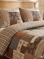 Lenjerie de pat pentru o persoana Patchwork, Homla, 140x200 cm, 2 piese, bumbac, multicolor