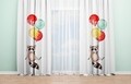 Set 2 draperii Ratoon, Oyo Kids, 140x240 cm, poliester, multicolor