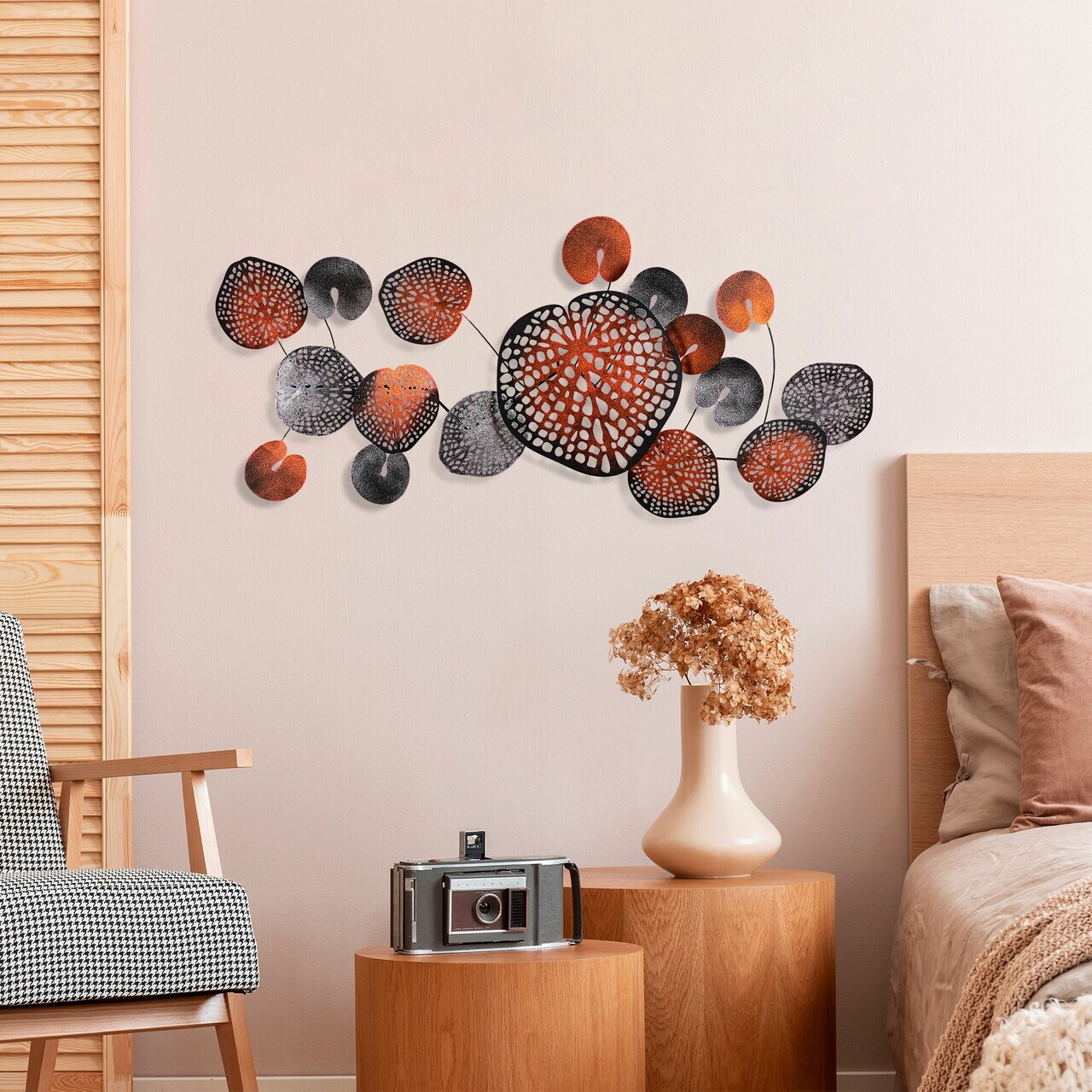Decoratiune de perete, Nenuharps 2, Metal, Dimensiuni: 125 x 62 x 4 cm, Multicolor — imaginea 3