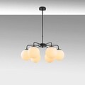 Lustra, Fulgor, 942FLG1359, Metal, Alb/Negru