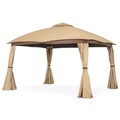 Pavilion, Herald, L.295 l.360 H.265, otel/poliester, negru/bej