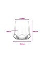 Set de pahare de whisky, Hermia, 990LAV1227, Transparent