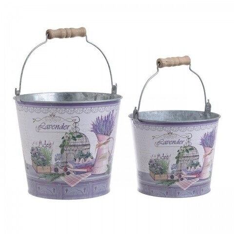 Set 2 galeti Lavender, InArt, metal, multicolor