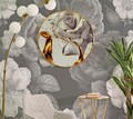 Ceas de perete, Rose, Mauro Ferretti, Ø60 cm, sticla/MDF/metal, multicolor