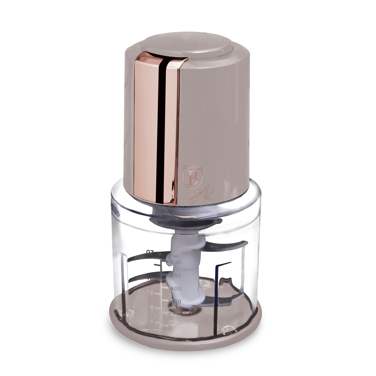 Tocator 2 in 1 Berlinger Haus, Taupe, 600 ml, plastic, taupe mat/transparent - imagine 6
