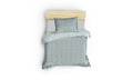 Lenjerie de pat pentru o persoana, Pure - Water Green, Eponj Home, 65% bumbac/35% poliester
