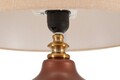 Lampa de masa Rosenthal -C, Mauro Ferretti,  1 x E27, 40W, 35.5x65 cm, sticla/fier/textil, maro/auriu