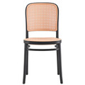 Scaun de gradina Juniper, Pakoworld, 40.5x51x86.5 cm, polipropilena cu protectie UV, negru/bej