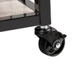 Carucior pentru bucatarie, Wenko, Rustico, 80 x 89.5 x 40 cm, metal/mdf, negru/gri