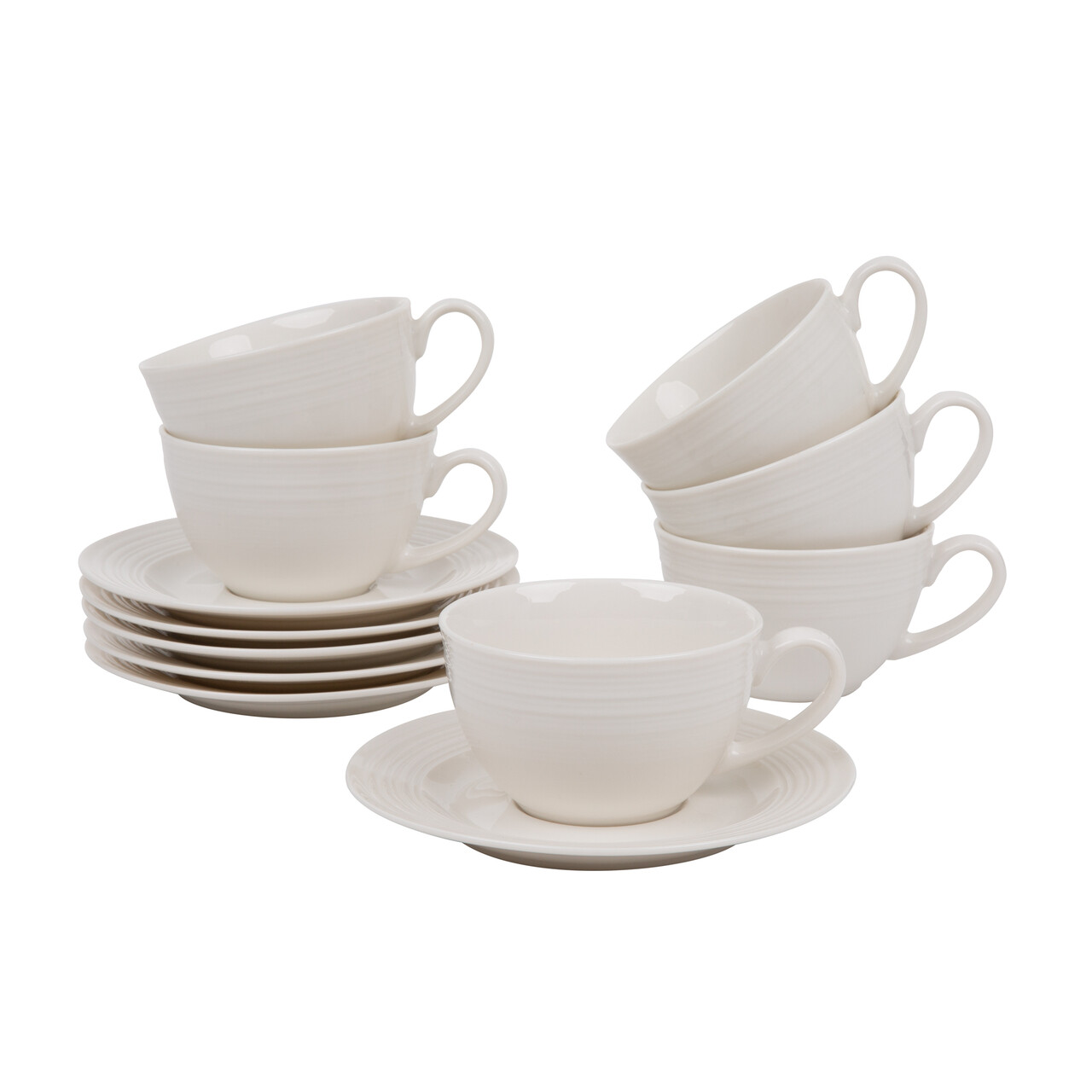 Set de cafea / ceai 12 piese Linea, Ambition, portelan, alb - view 6