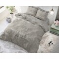 Lenjerie de pat pentru doua persoane Like Home Taupe, Royal Textile, 100% bumbac