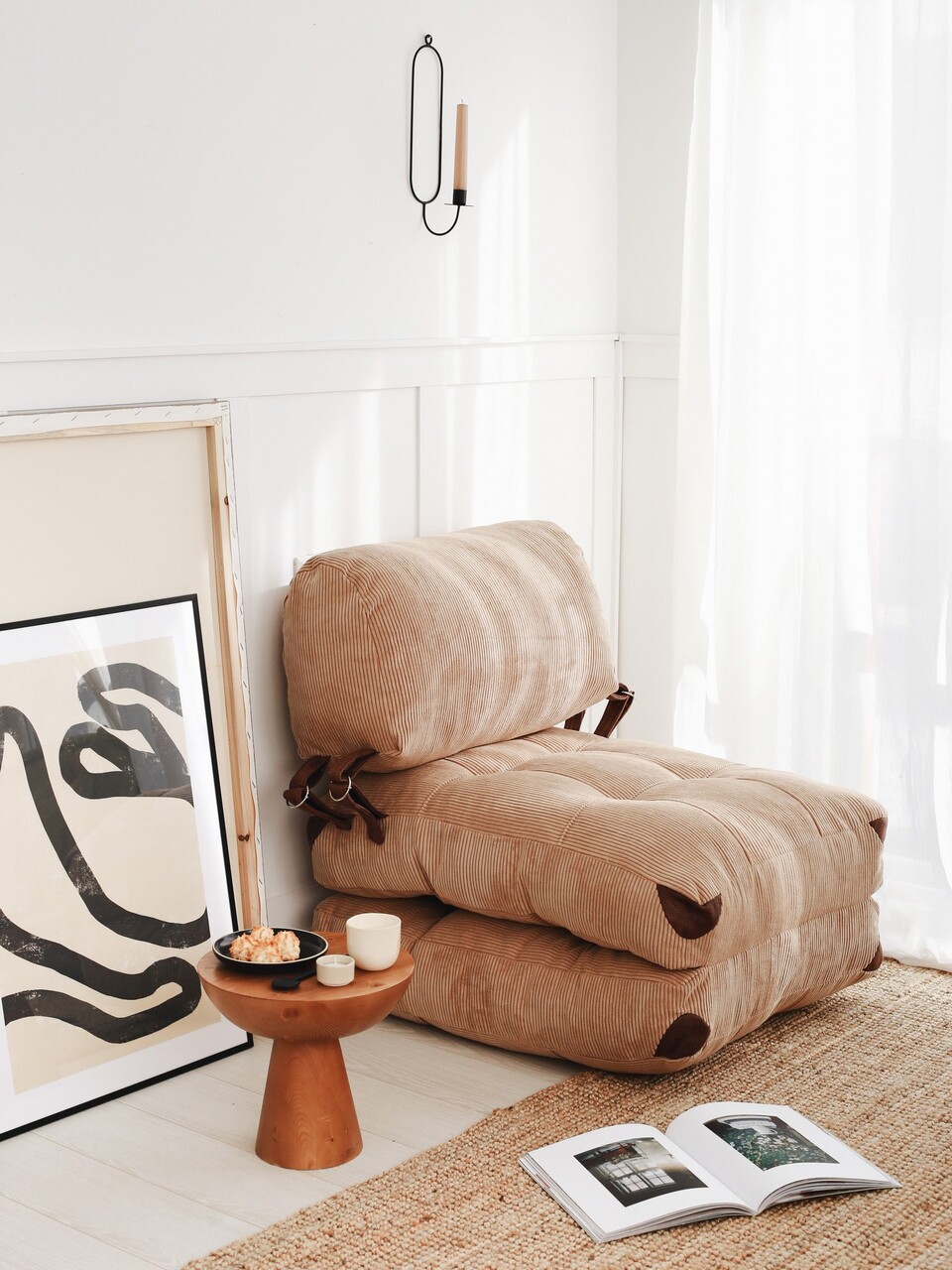 Fotoliu extensibil Atelier del Sofa 383EVN1102 Camel