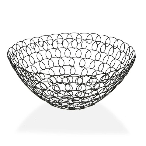 Cos pentru fructe melton, versa, 28 x 28 x 12 cm, metal, negru