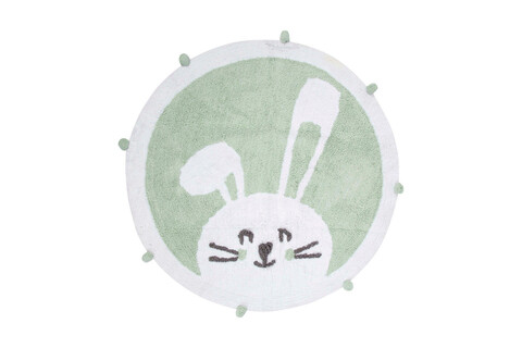 Covoraș de baie, Irya Home, Bunny (100), Bumbac, Verde menta Irya Home